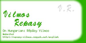 vilmos repasy business card